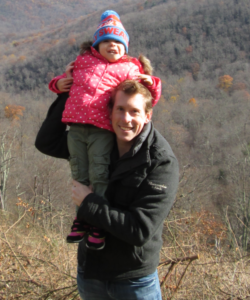 Picture of me with my daughter in the mountains
