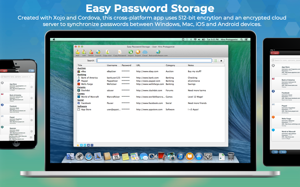 Easy Password Storage