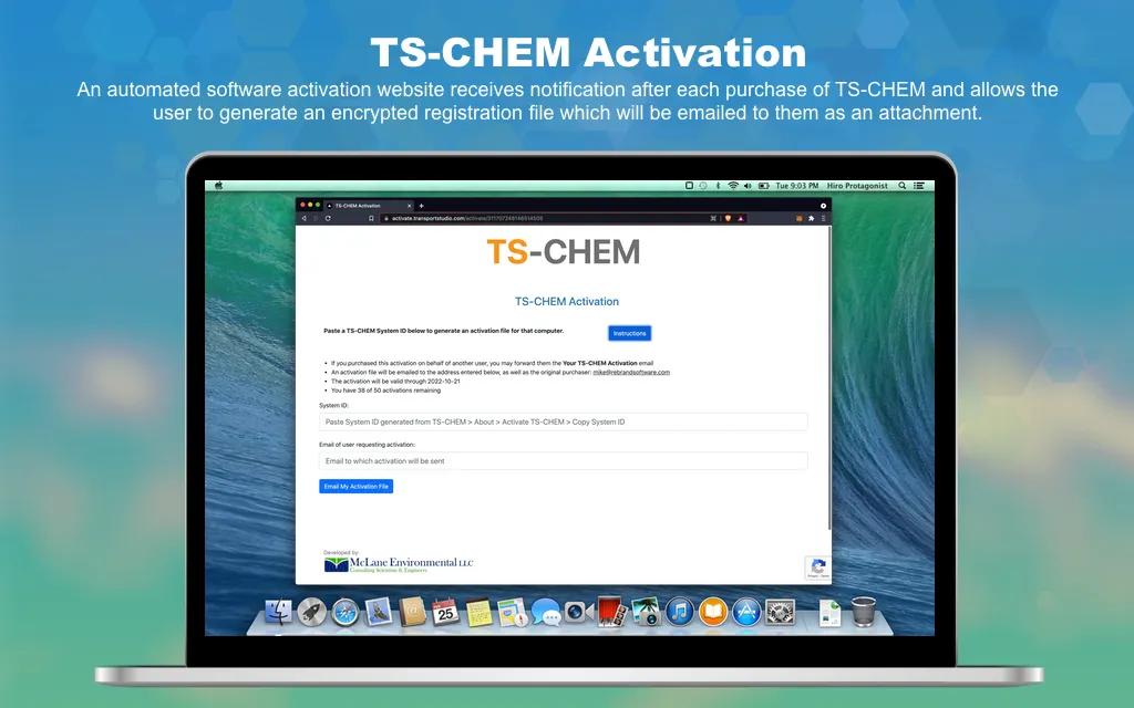TS-CHEM Activation
